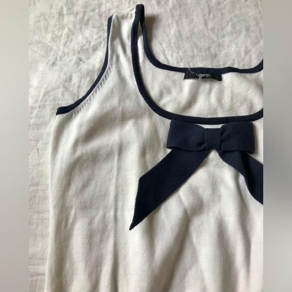 George Preppy Sweater Top with Bow - Picture 2 of 11